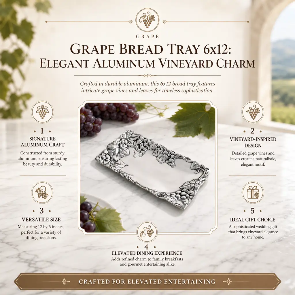 Grape Bread Tray 6x12, photo 9 of 9