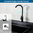 100L Utility Sink with Rotating Faucet and Storage Shelf by LJGDeals