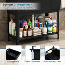 100L Utility Sink with Rotating Faucet and Storage Shelf by DirectDeals