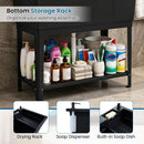 100L Utility Sink with Rotating Faucet and Storage Shelf by LJGDeals
