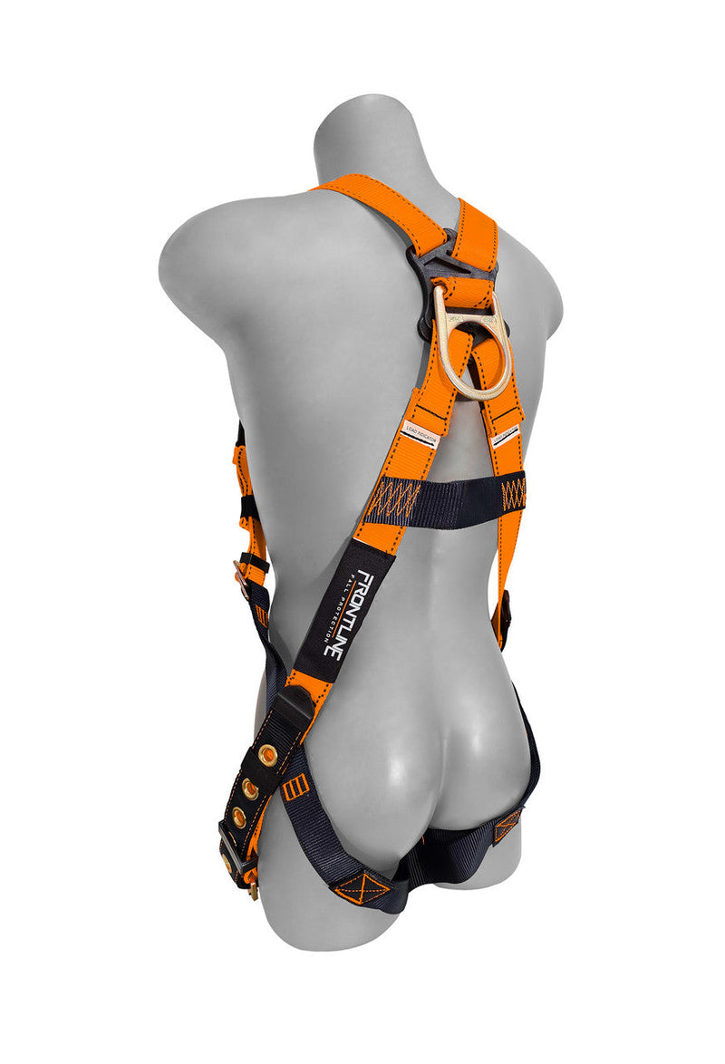 Frontline 100VTB Combat Economy Series Full Body Harness with Tongue Buckle Legs (Uni) Universal