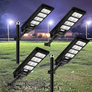 4 pack 200W solar street lights 25000 lumens