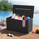 100 Gallon Resin Deck Box Outdoor Waterproof Storage Bench by LJGDeals