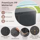 100 Gallon Resin Deck Box Outdoor Waterproof Storage Bench