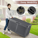 100 Gallon Resin Deck Box Outdoor Waterproof Storage Bench by LJGDeals