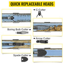 [100FTX3/8"] Electric Sewer Drain Cleaner Snake Clog Machine W/ Cutter (SAK53785)