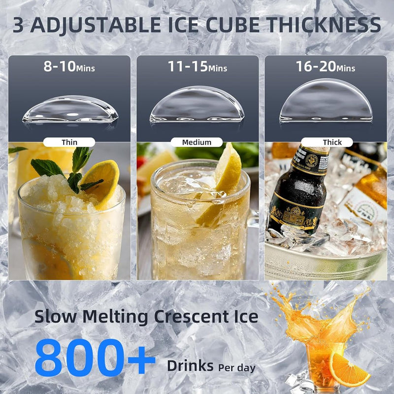 100LBS/200LBS/265LBS  Freestanding Commercial Ice Maker Z5845A