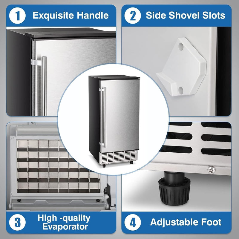 100LBS/200LBS/265LBS  Freestanding Commercial Ice Maker Z5845A