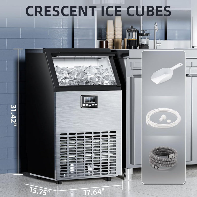 100LBS/200LBS/265LBS  Freestanding Commercial Ice Maker Z5845A