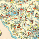 Vintage Map of South Carolina 1935