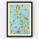 Vintage Map of Philippines 1935