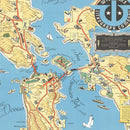 Vintage Map of San Francisco Bay, 1939