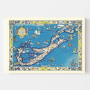 Vintage Map of Bermuda Islands, 1930