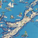 Vintage Map of Bermuda Islands, 1930