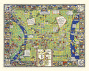Vintage Map of Philadelphia, Pennsylvania 1926