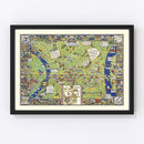 Vintage Map of Philadelphia, Pennsylvania 1926