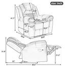 Home Theater Seating Manual Recliner Chair With Led Light Strip For Living Room by HouseOfZazla