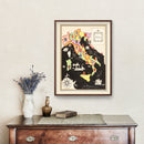 Vintage Map of Italy 1938