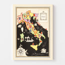 Vintage Map of Italy 1938