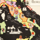 Vintage Map of Italy 1938