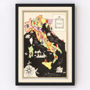 Vintage Map of Italy 1938
