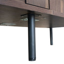 78" TV Stand With Storage Cabinets For Living Room - Walnut by HouseOfZazla