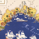 Vintage Map of Liguria Italy, 1938