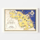 Vintage Map of Marche, 1938