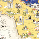 Vintage Map of Marche, 1938