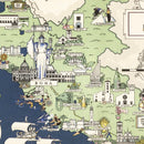 Vintage Map of Lazio Italy, 1938