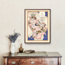Vintage Map of Lucania Italy, 1938