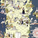 Vintage Map of Sardinia Italy, 1938