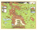 Vintage Map of Rocky Mountain National Park 1948