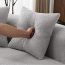 Curved 4 Seater Full Compression Sponge Sofa