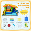Inflatable Bounce House Water Park with Slide and 480W Blower by LJGDeals