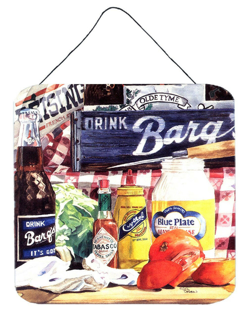 Blue Plate Mayonaise, Barq's and a tomato sandwich Wall or Door Hanging Prints