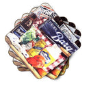 Blue Plate Mayonaise, Barq's and a tomato sandwich Coasters - Set of 4 Lightweight Foam, Absorbent Drink Coasters