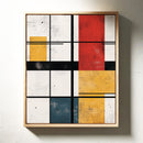 Modular Rhythm – Abstract Primary Color Grid Art