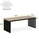 Double Computer Desk For 2 Person, Extra Long Workstation by HouseOfZazla