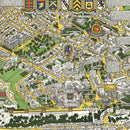 Vintage Map of Quebec, Canada 1932