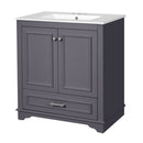 Bathroom Vanity With Sink, Cabinet & 2 Soft Closing Doors & Adjustable Shelf