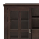Artisan - Tall TV Media Stand - Dark Chestnut Brown by HouseOfZazla