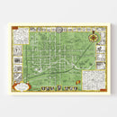Vintage Map of Oberlin College, 1929
