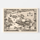 Vintage Map of Wellesley College, 1943