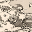 Vintage Map of Wellesley College, 1943
