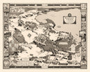 Vintage Map of Wellesley College, 1943