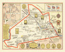 Vintage Map of Schenectady County, New York 1931