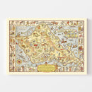 Vintage Map of Oahu, 1933