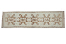3x12 Vintage Distressed Kurd Rug Runner