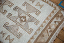 3x11.5 Vintage Distressed Kurd Rug Runner
